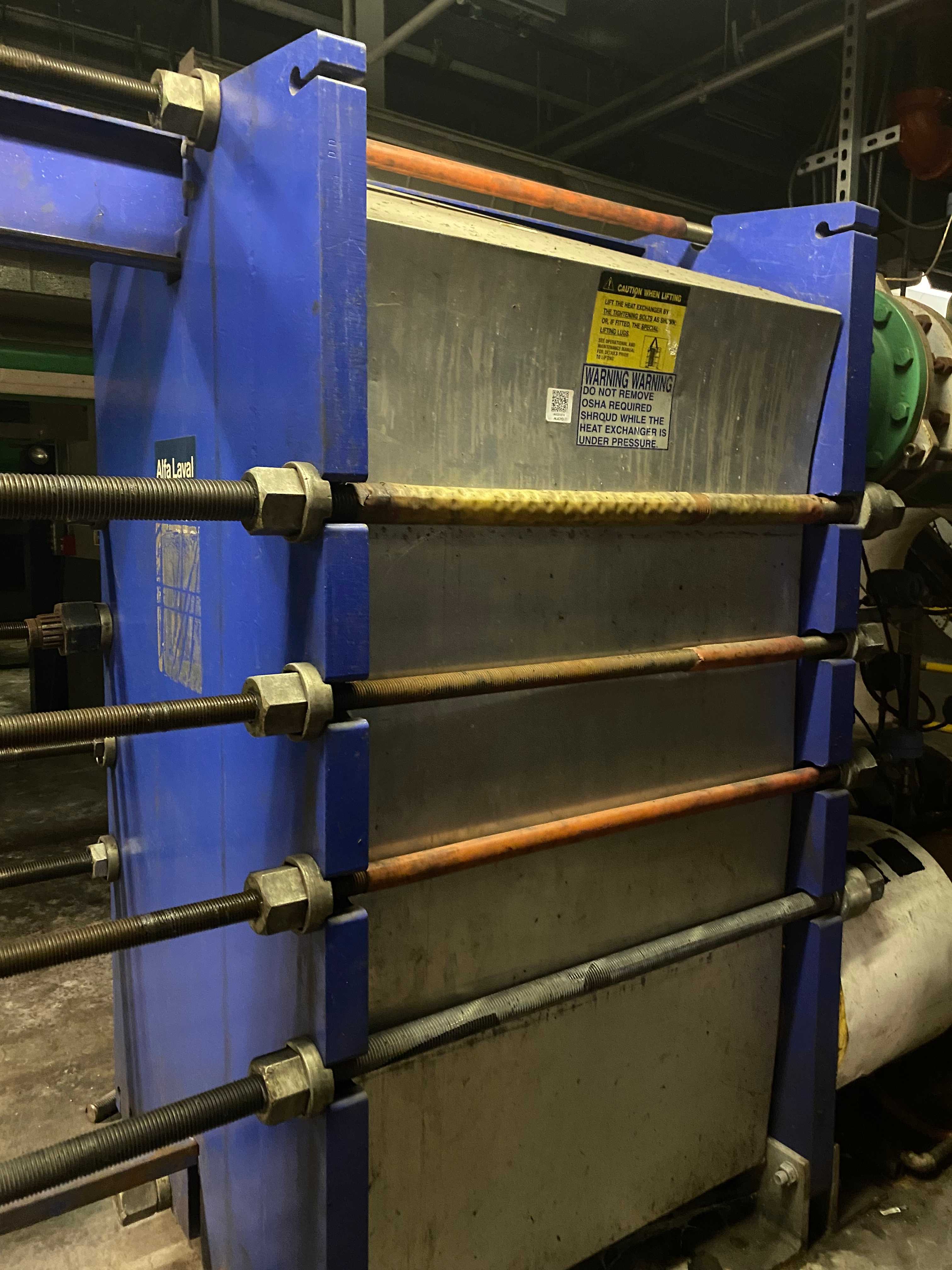 2001 ALFA LAVAL HEAT EXCHANGER - ELECTRICAL PANEL HEAT EXCHANGER
