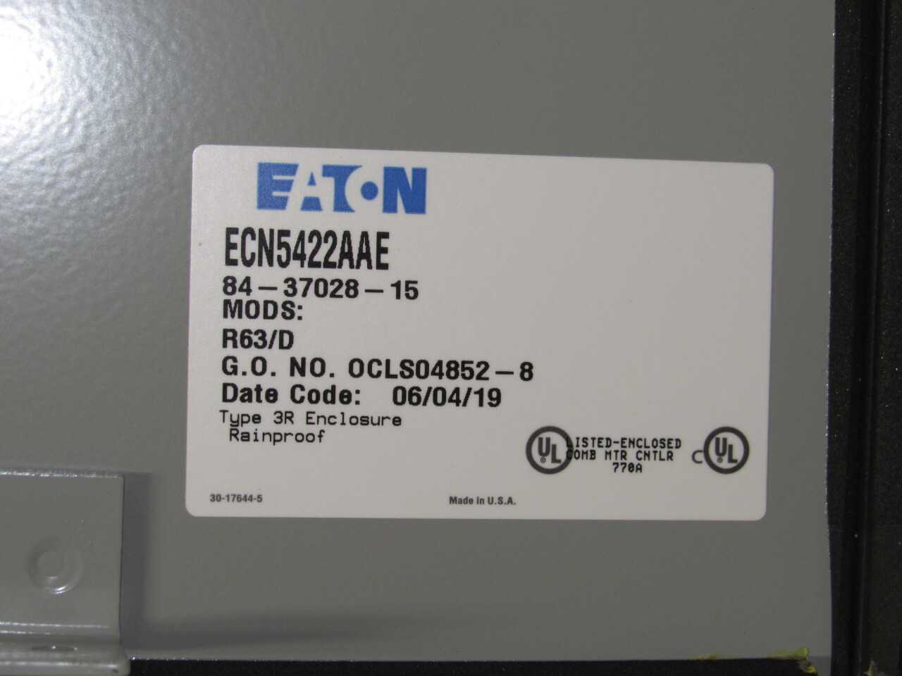 Eaton ECN Enclosure - ELECTRICAL COMPONENTS