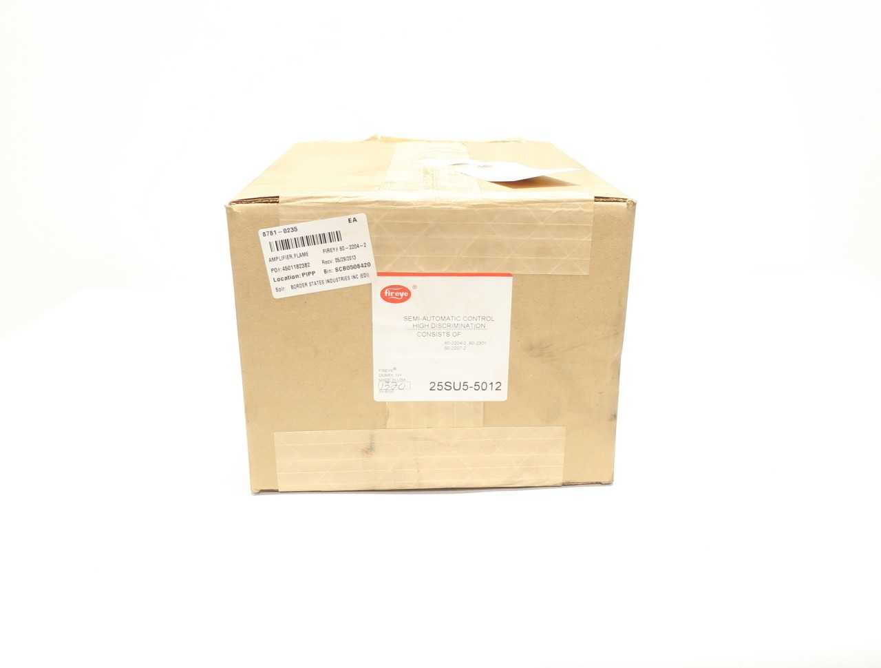 FIREYE 25SU5-5012 HIGH DISCRIMINATION FLAME AMPLIFIER OTHER PLC AND DCS MODULE - AUTOMATION & CONTROLS FIREYE 25SU5-5012 HIGH DISCRIMINATION FLAME AMPLIFIER OTHER PLC AND DCS MODULE - AUTOMATION & CONTROLS
