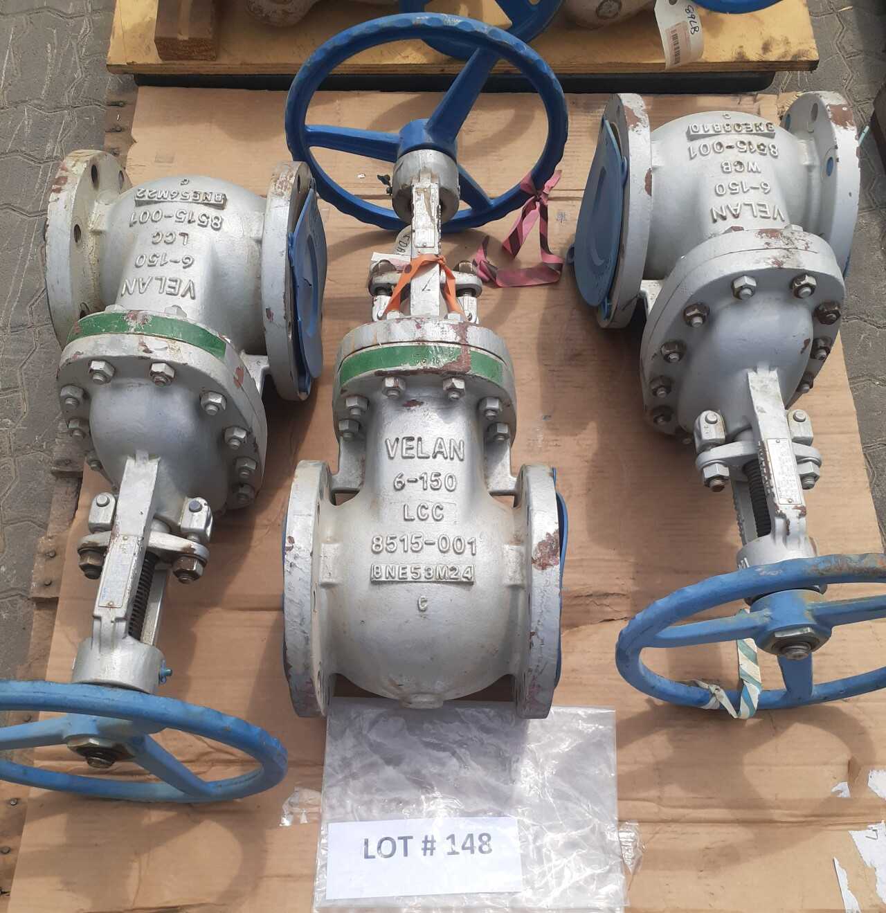 Lot of 3 Gate Valves - KNIFE GATE VALVE