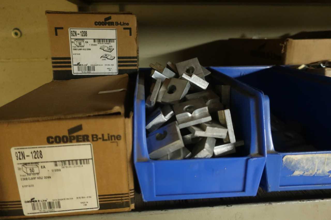 LOT OF ASSORTED CABLE TRAY COMPONENTS - ELECTRICAL COMPONENTS