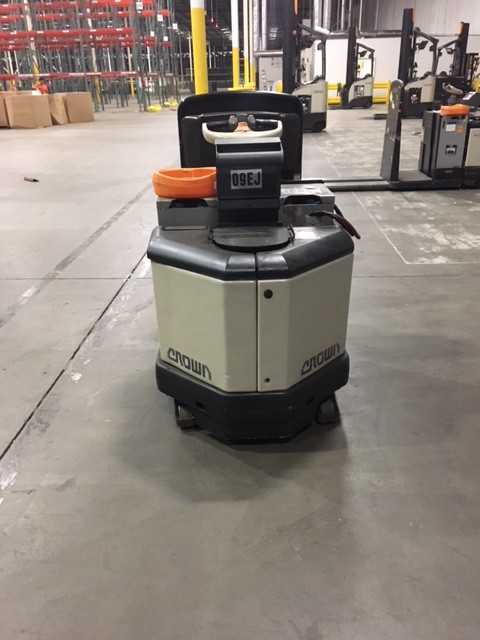 2012 CROWN PC4500-80 CENTER RIDER PALLET JACK, SUWANEE, GA - MATERIAL HANDLING