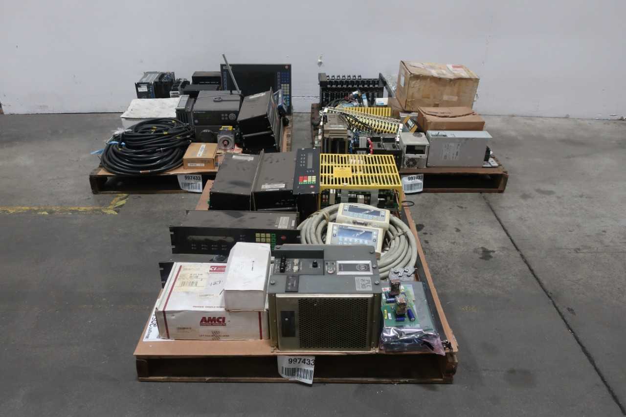 3 PALLETS OF ASSORTED AUTOMATION AND CONTROLS - INDUSTRIAL PARTS