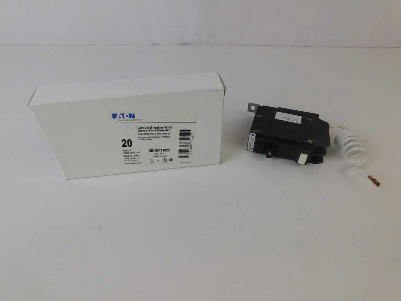 Quantity of 9x QBHGFT1020 1P 20A 120VAC MCB/Residential Circuit Breakers - CIRCUIT BREAKERS
