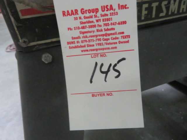 Craftsman 10" Table Saw - MISCELLANEOUS