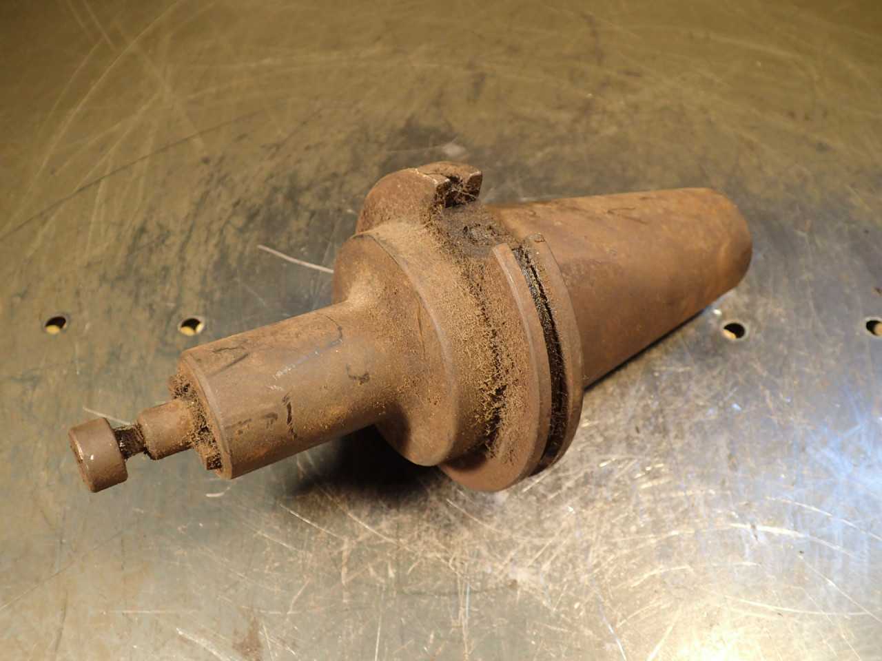 1/2" Shell Mill Arbor Milling Tool Holder: 3-1/2" Extension, CAT-50 Taper Shank - MACHINING ACCESSORIES & TOOLING