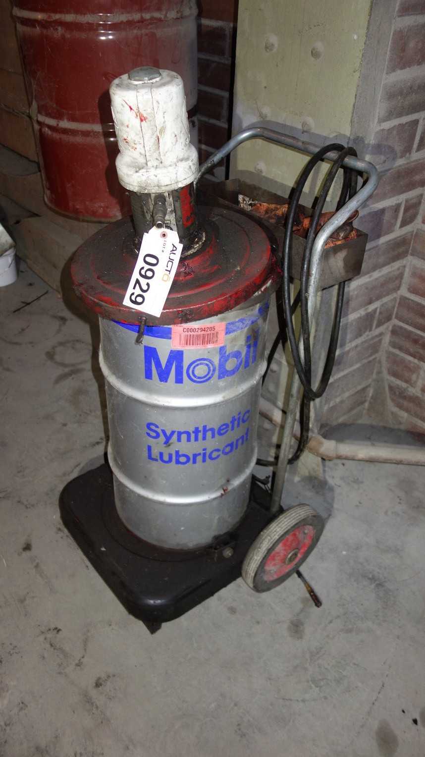 GRACO FIRE-BALL MOBIL MOBILITH SHC 220 LITHIUM COMPLEX SYNTHETIC GREASE BARREL DRUM PUMP STATION - INDUSTRIAL PARTS