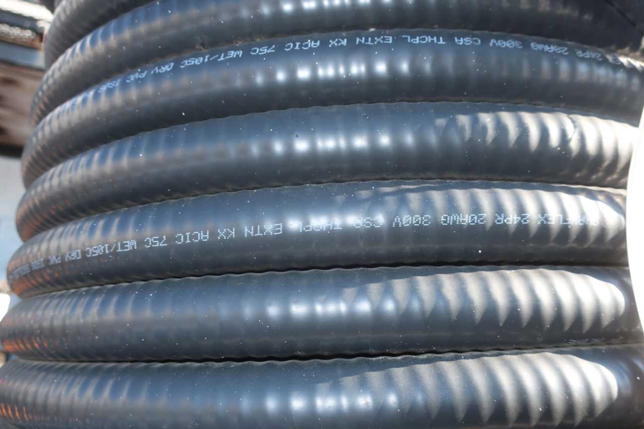 4 SPOOLS OF ASSORTED INSULATED  CABLE-WIRE - ELECTRICAL COMPONENTS