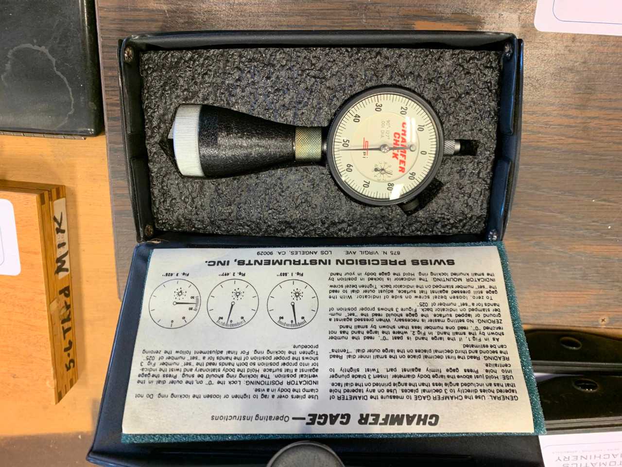 Swiss Precision Chamfer Gage - ELECTRIC POWER TOOLS