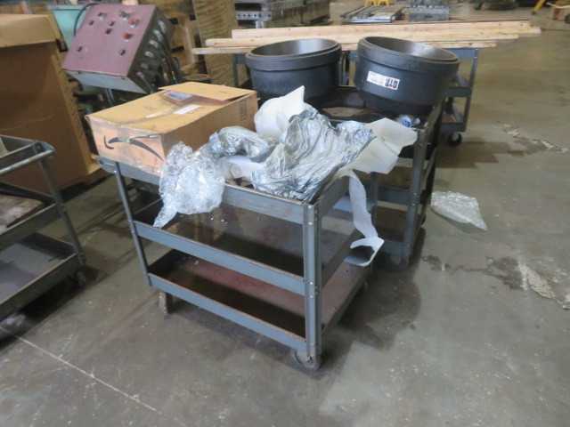 (4) metal carts, no contents - MISCELLANEOUS
