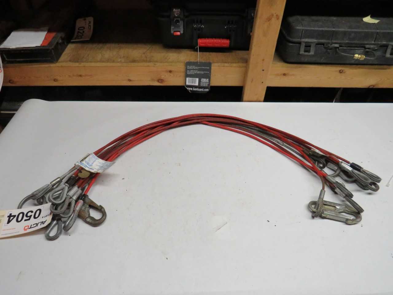LOT OF 11 ASSORTED NORTH 4' CABLE SLINGS FP02/4' - LIFTING EQUIPMENT