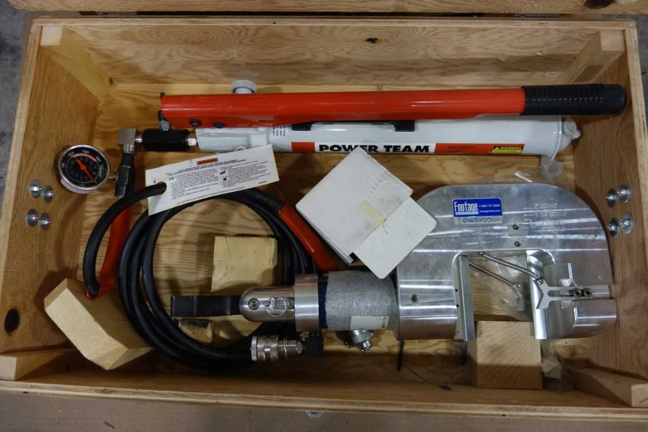 FOOTAGE TOOLS STEEL PIPE REMOTE ANODELESS RISER HYDRAULIC SQUEEZE OFF TOOL - ELECTRIC POWER TOOLS