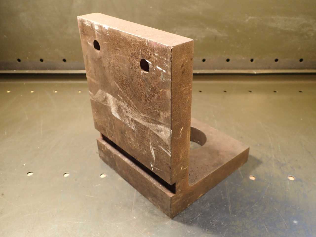 Challenge L-101 6" x 8" x 6" Right Angle Cast Iron Machine Mill Fixture Plate - END MILLS