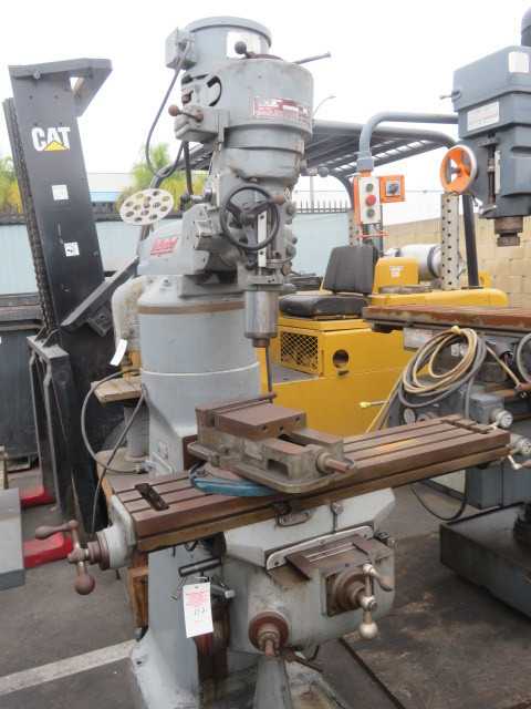 Bridgeport Vertical Mill, 2 HP vari-speed with vice - MACHINING ACCESSORIES & TOOLING