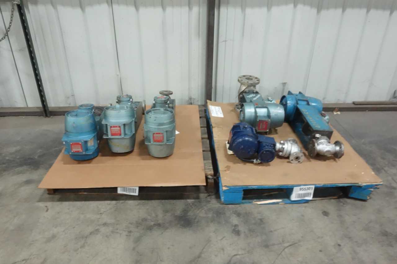 2 PALLETS OF ITT MODEL A HYDRAMOTOR ELECTRIC VALVE ACTUATORS - VALVES