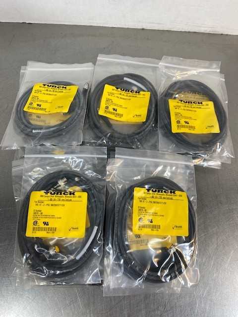 Lot of 25 TURCK WK4T-2-PSG 3M/S90/S771/SV ID# U0919-08 MOLDED CORDSET - New Open Box Item - ELECTRICAL COMPONENTS Lot of 25 TURCK WK4T-2-PSG 3M/S90/S771/SV ID# U0919-08 MOLDED CORDSET - New Open Box Item - ELECTRICAL COMPONENTS
