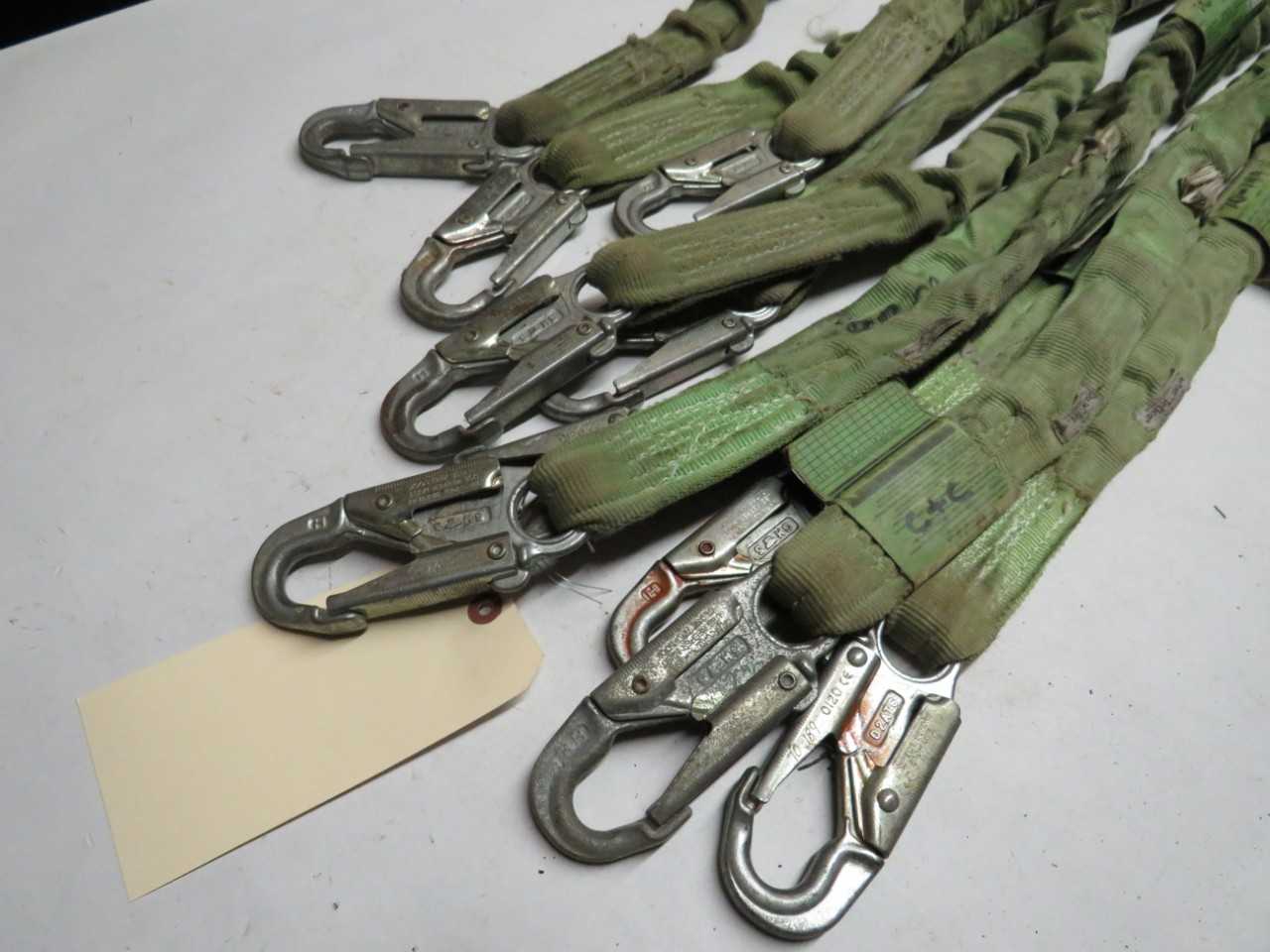 LOT OF 5 ASSORTED MILLER DURAFLEX 216M SAFETY LANYARD - LIFTING EQUIPMENT