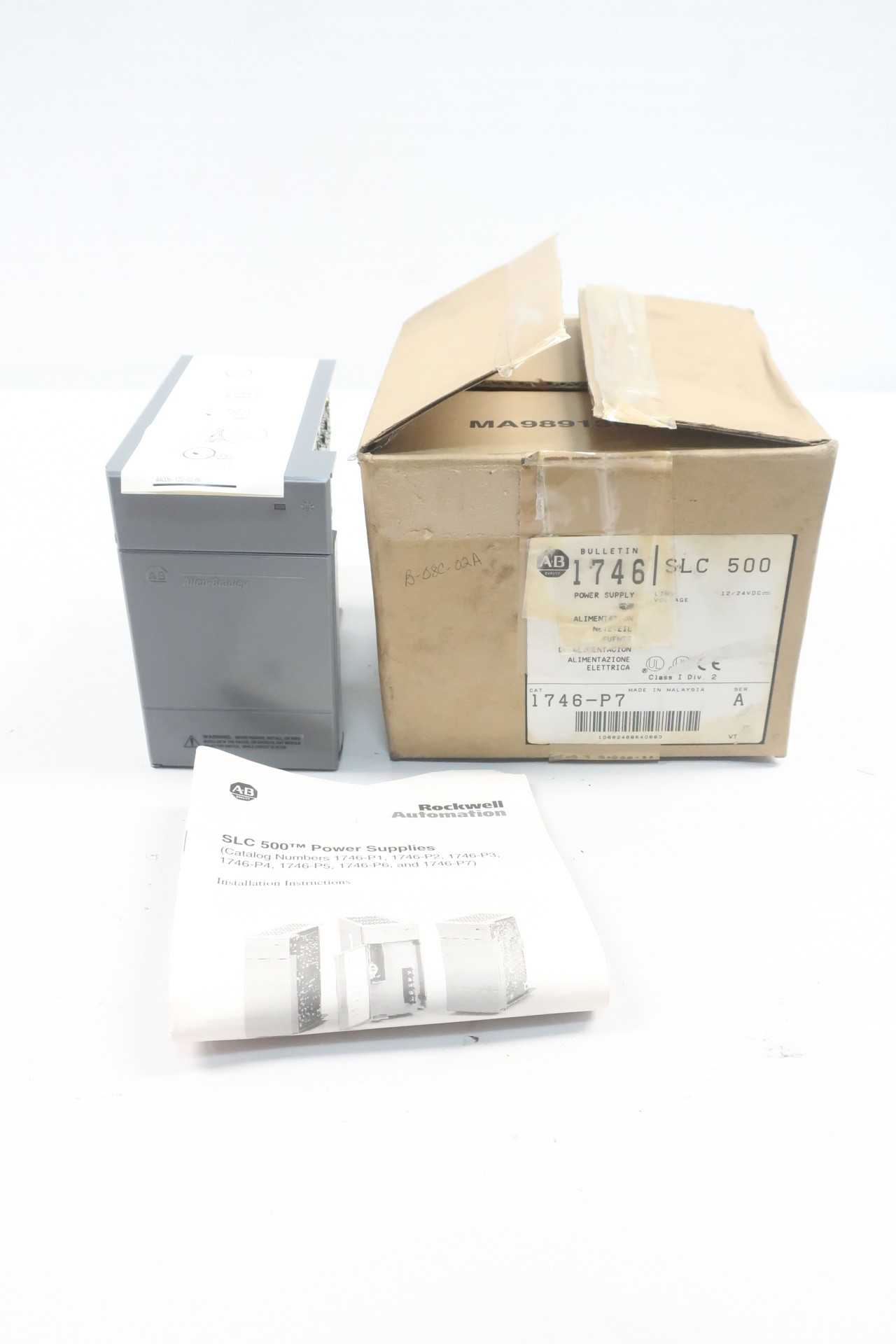 ALLEN BRADLEY 1746-P7 SLC 500 POWER SUPPLY MODULE SER A - AUTOMATION & CONTROLS