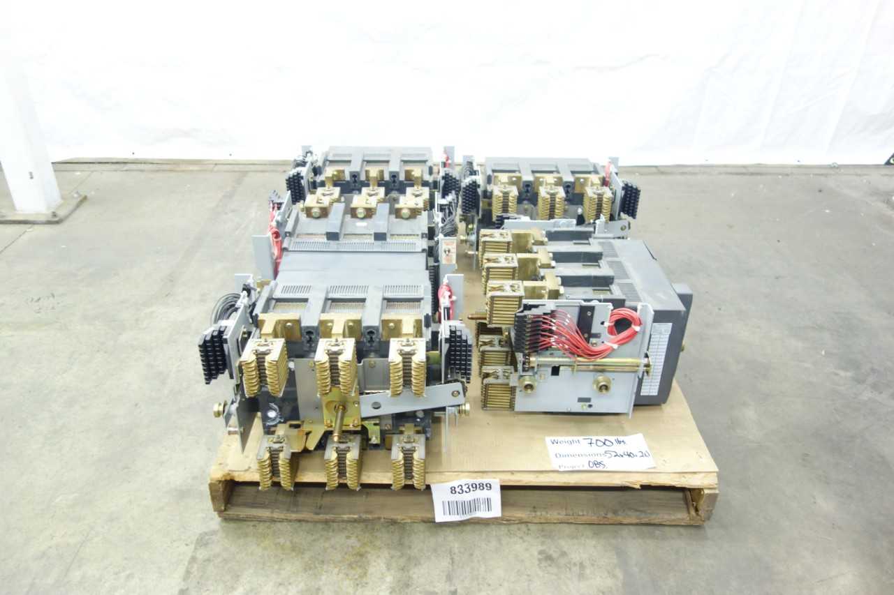 LOT OF 5 GENERAL ELECTRIC POWER BREAK II CIRCUIT BREAKERS - CIRCUIT BREAKERS