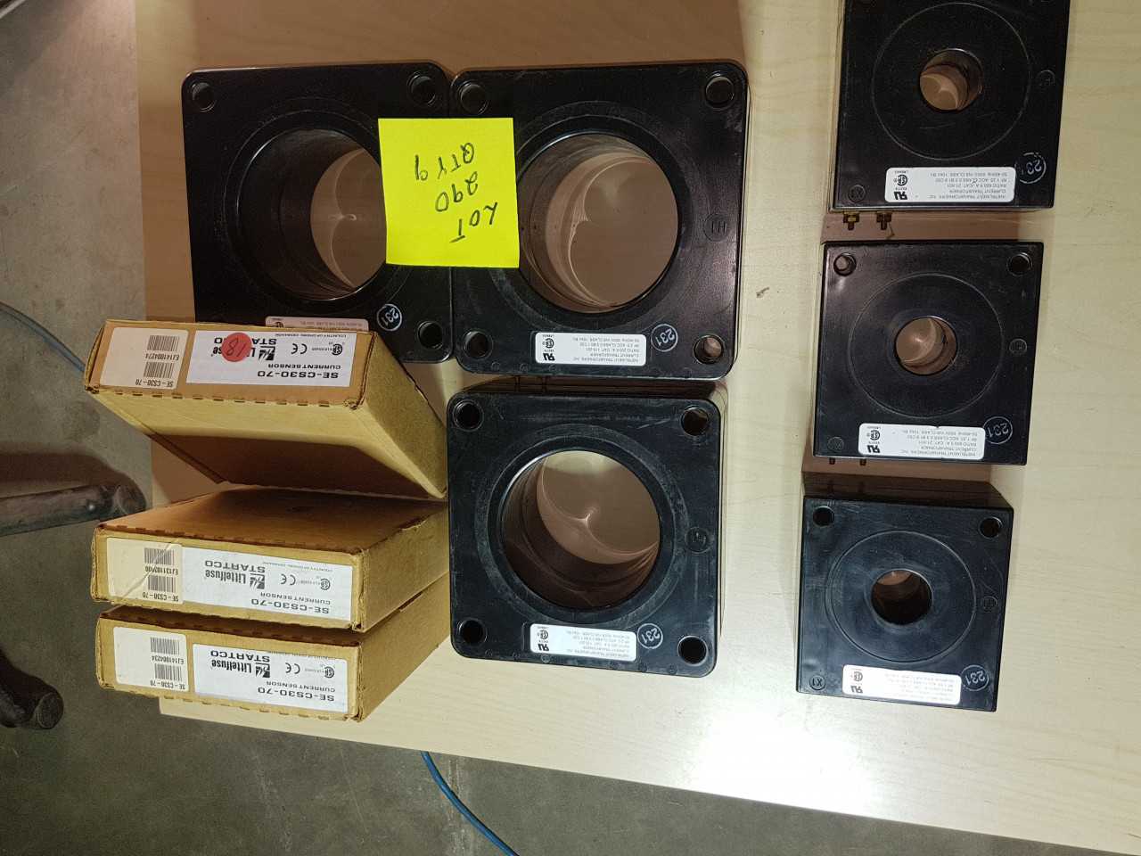 CURRENT SENSORS AND CURRENT TRANSFORMERS QTY 9 - INSTRUMENTATION