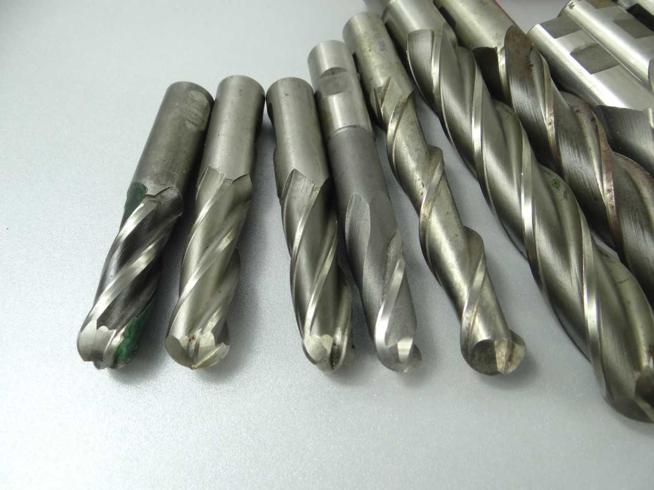 Lot of 12 Assorted HSS M42 Ball Nose End Mills - MACHINING ACCESSORIES & TOOLING