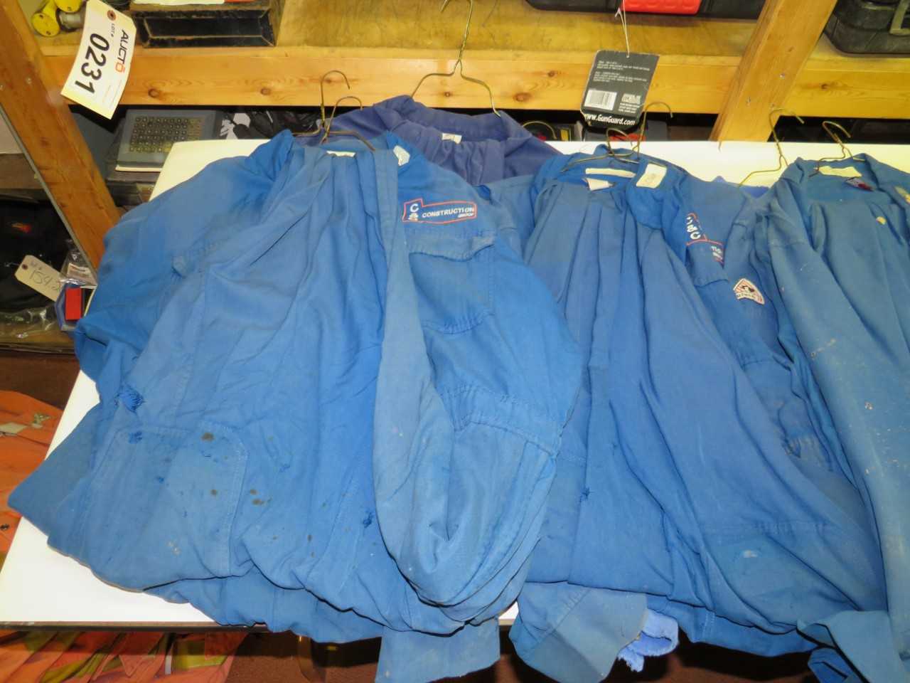 LOT OF 10 ASSORTED FLAME RESISTANT COVERALLS - SAFETY SWITCH
