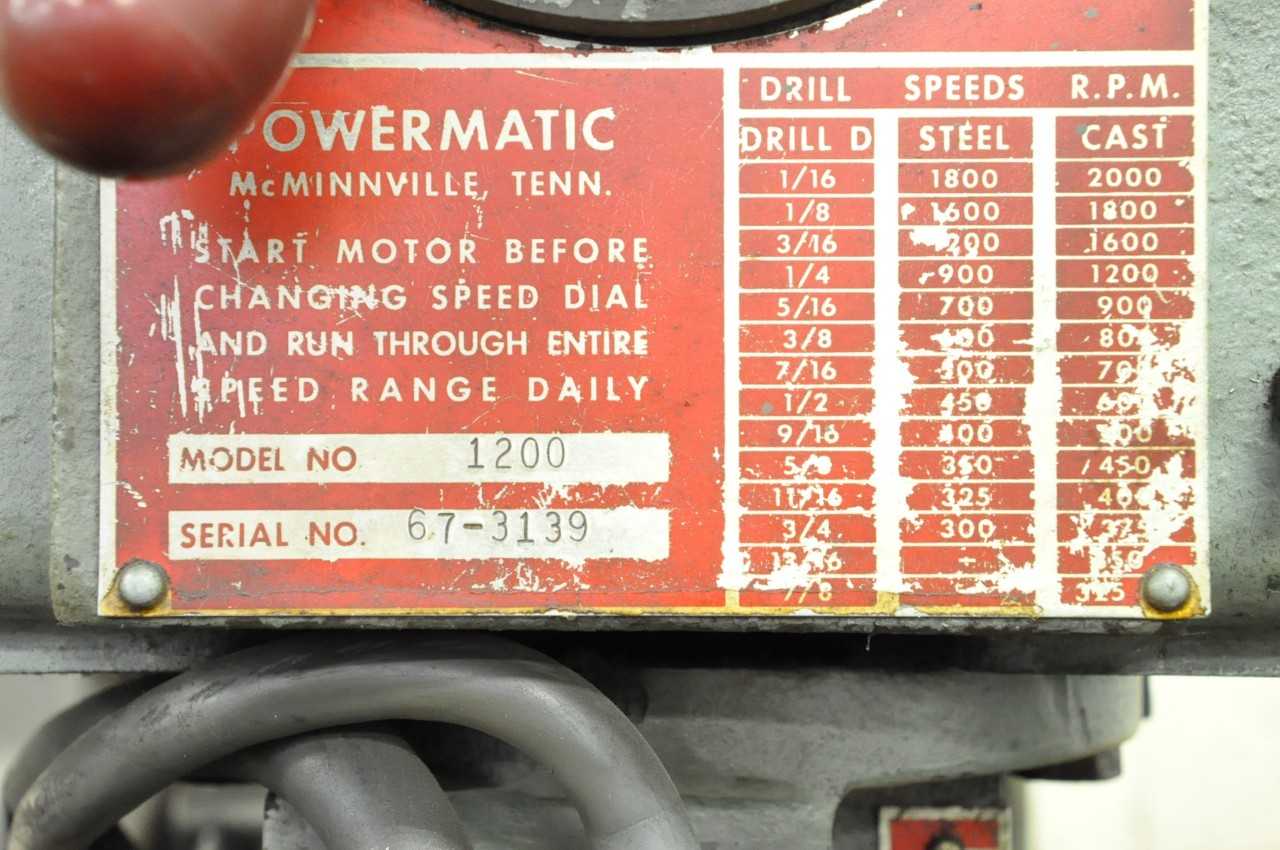 Powermatic Floor Standing Drill Press - UPRIGHT DRILL PRESSES
