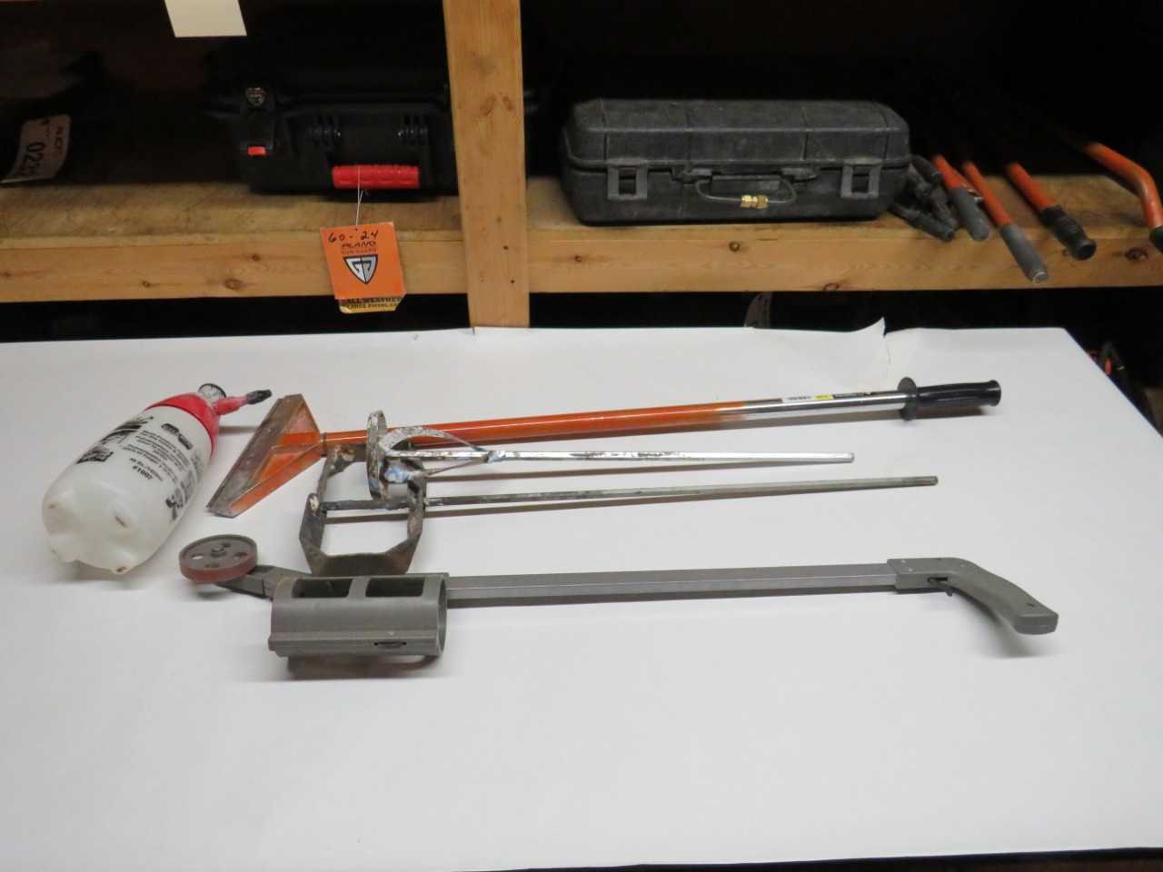 LOT OF ASSORTED PAINT RELATED SUPPLIES - CHAPIN MULTI-PURPOSE SPRAYER - ELECTRIC POWER TOOLS