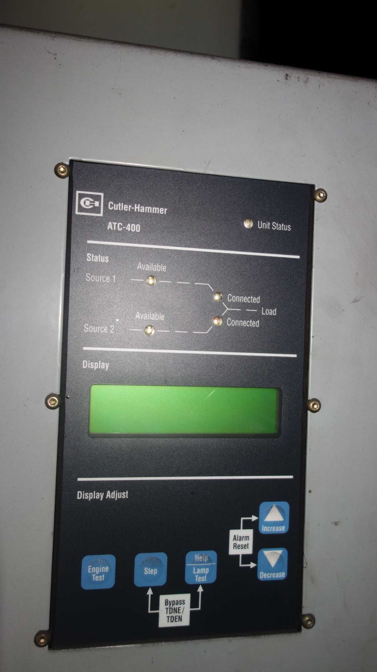 CUTLER HAMMER ATH 120-600A TRANSFER SWITCH - ELECTRICAL COMPONENTS