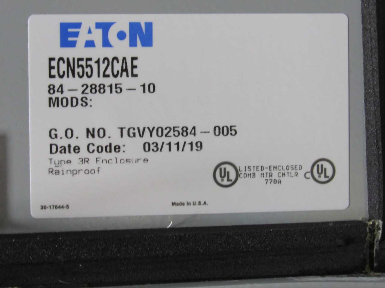 Eaton ECN - CIRCUIT BREAKERS