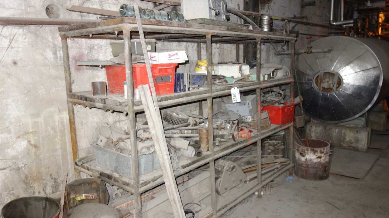 CONTENTS OF RACKING, ASSORTED STEEL TUBING, PIPING, PIPES, ELBOWS, BEAMS, PLATES - MISCELLANEOUS