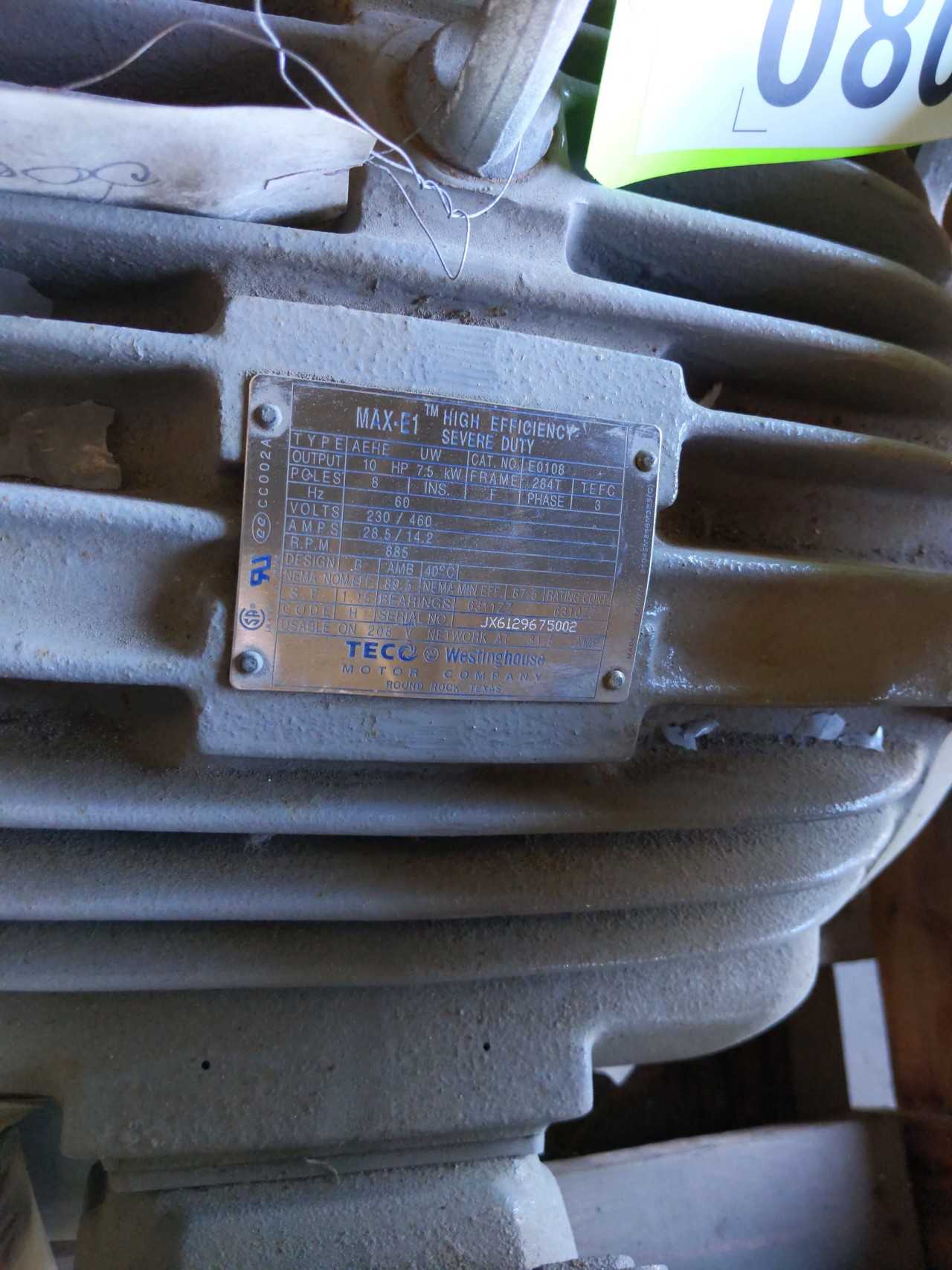 Teco Westinghouse 10HP Electric Motor - ELECTRIC MOTORS