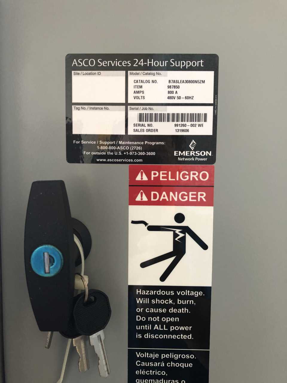 SWITCH GEAR ASCO 7 ASLE - SWITCHGEAR