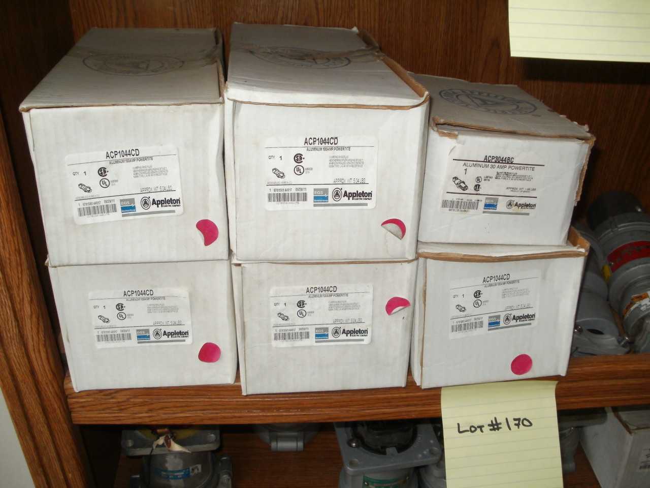 28 PIECES OF APPLETON 100 AMPS, RECEP, PLUG MIXED - INDUSTRIAL PARTS