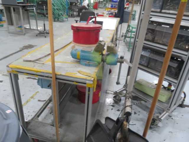 Wilton Vice and Aluminum Table on wheels (1) vice and contents - MISCELLANEOUS