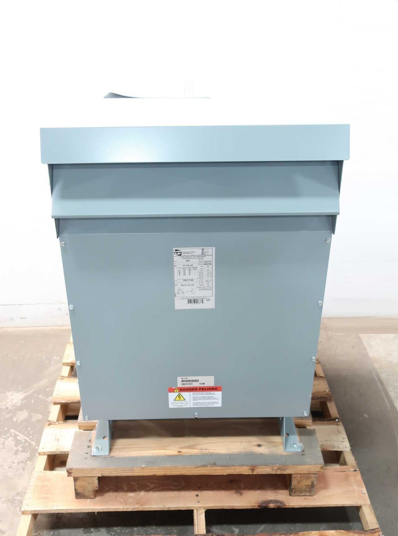 HPS NMK075KB 208Y/120V 3PH 75KVA 480V-AC VOLTAGE TRANSFORMER - CONTROL TRANSFORMERS