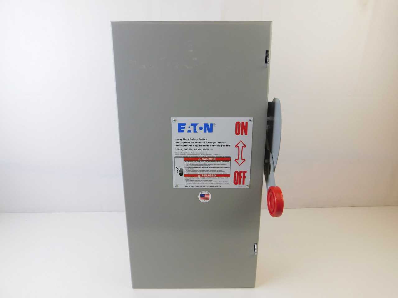 Lot of Qty 1x Eaton DH363UGK Safety Switch Heavy Duty - SAFETY EQUIPMENT