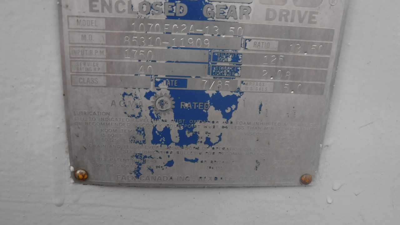 40 HP Falk Gear Reducer Model 1070FC2A-1350 - GEAR REDUCERS