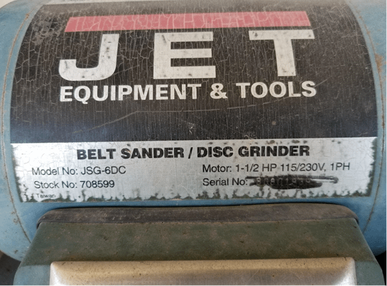 Jet Belt Sander & Disc Grinder - GRINDING MACHINES