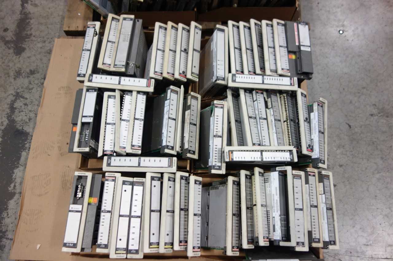 2 PALLETS OF ASSORTED AEG MODICON MODULES - AUTOMATION & CONTROLS