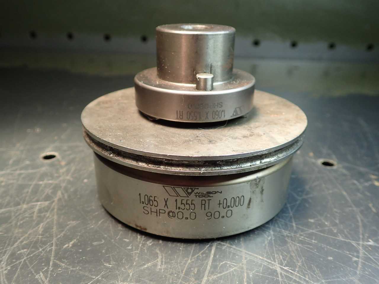 Wilson 1.060" x 1.550" +.005" Turret Press Punch Die & Stripper Set, 3-1/2" Base - MACHINING ACCESSORIES & TOOLING