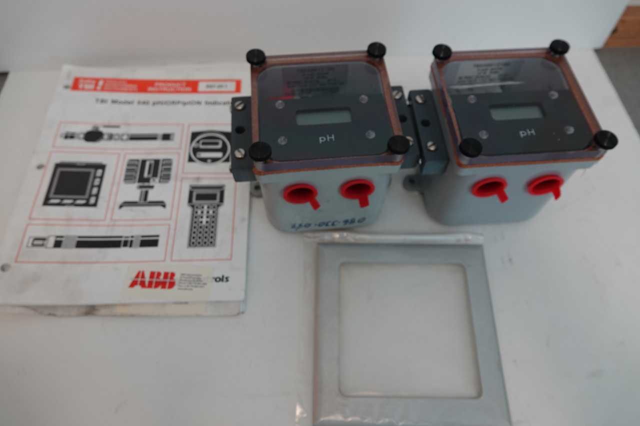 Lot of (2) Bailey TBI TB540 pH Indicators - ELECTRICAL TESTING EQUIPMENT