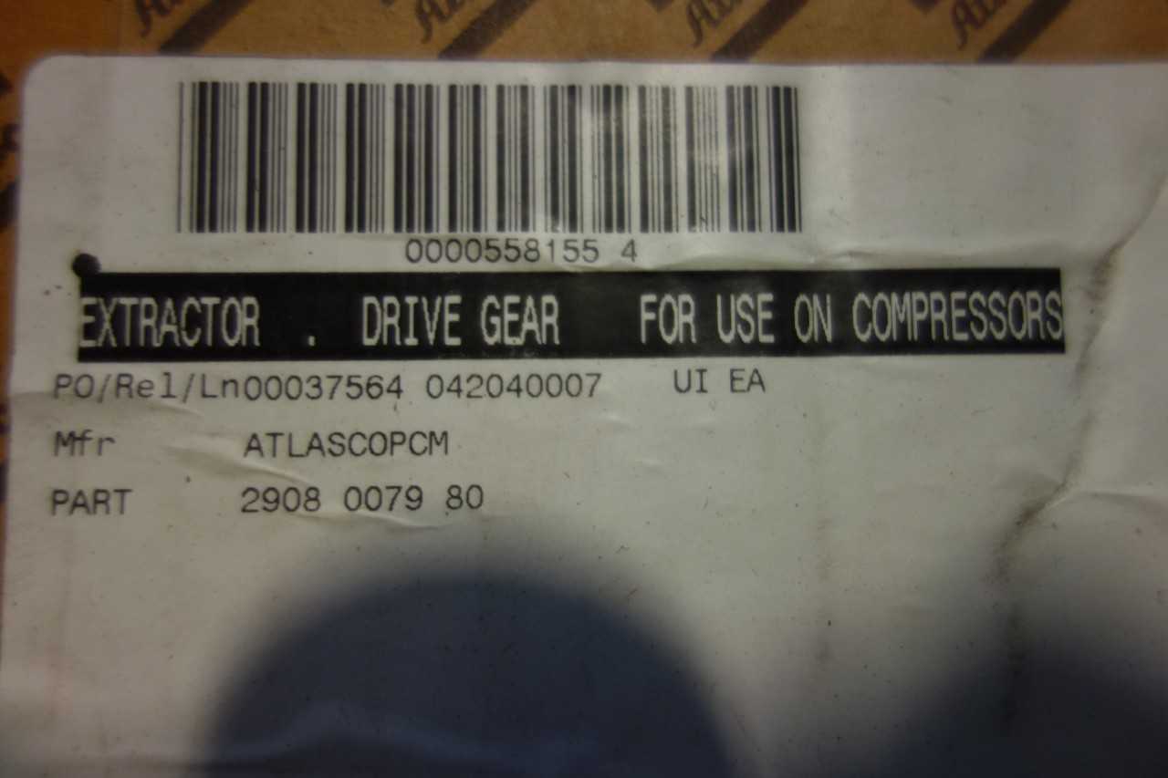 ATLAS COPCO 2908-0079-80 DRIVE GEAR EXTRACTION TOOL SET AIR COMPRESSOR PARTS AND ACCESSORY - AIR COMPRESSORS