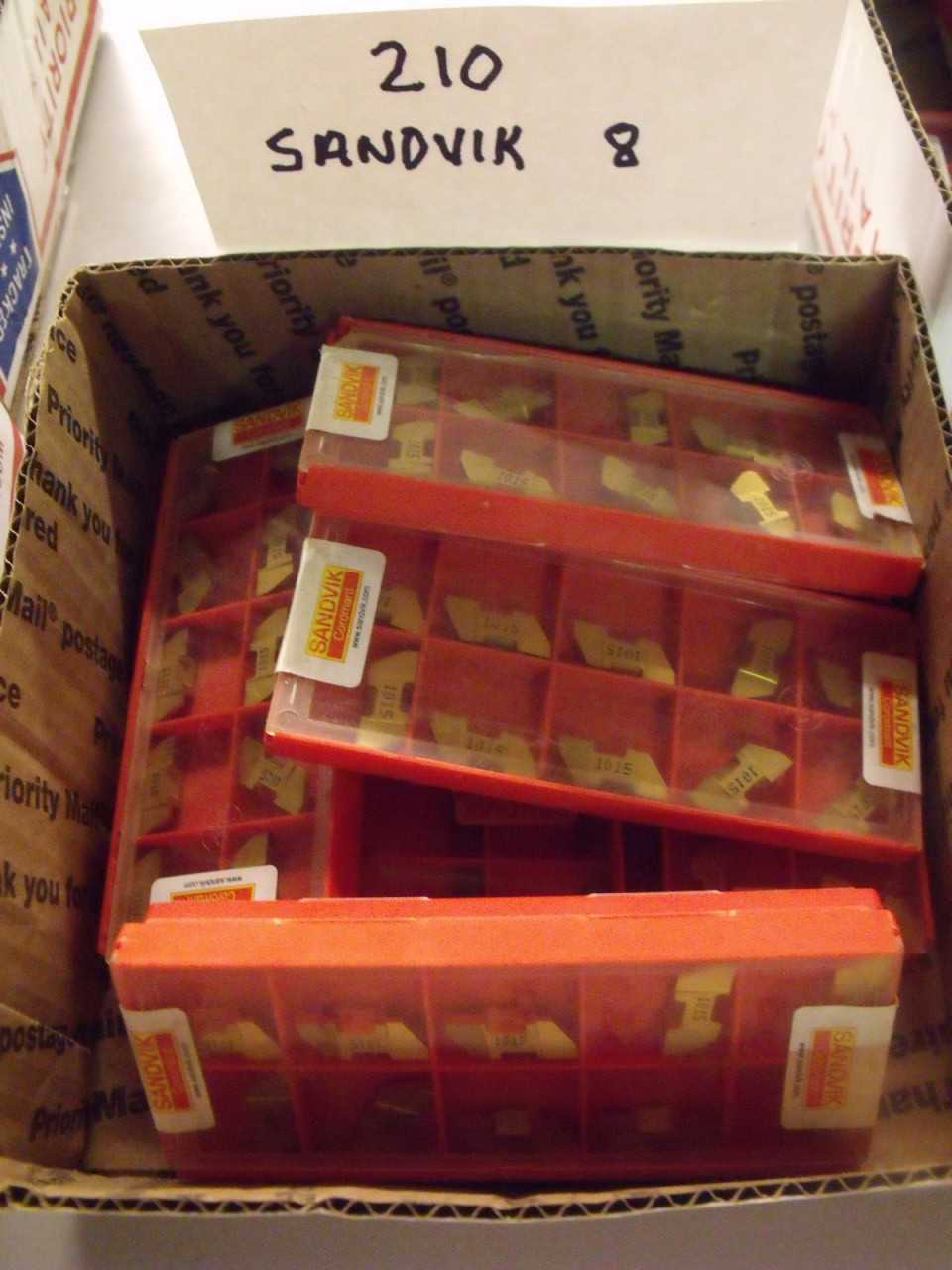 New Sandvik Carbide Inserts 8 Boxes - MACHINE TOOLING