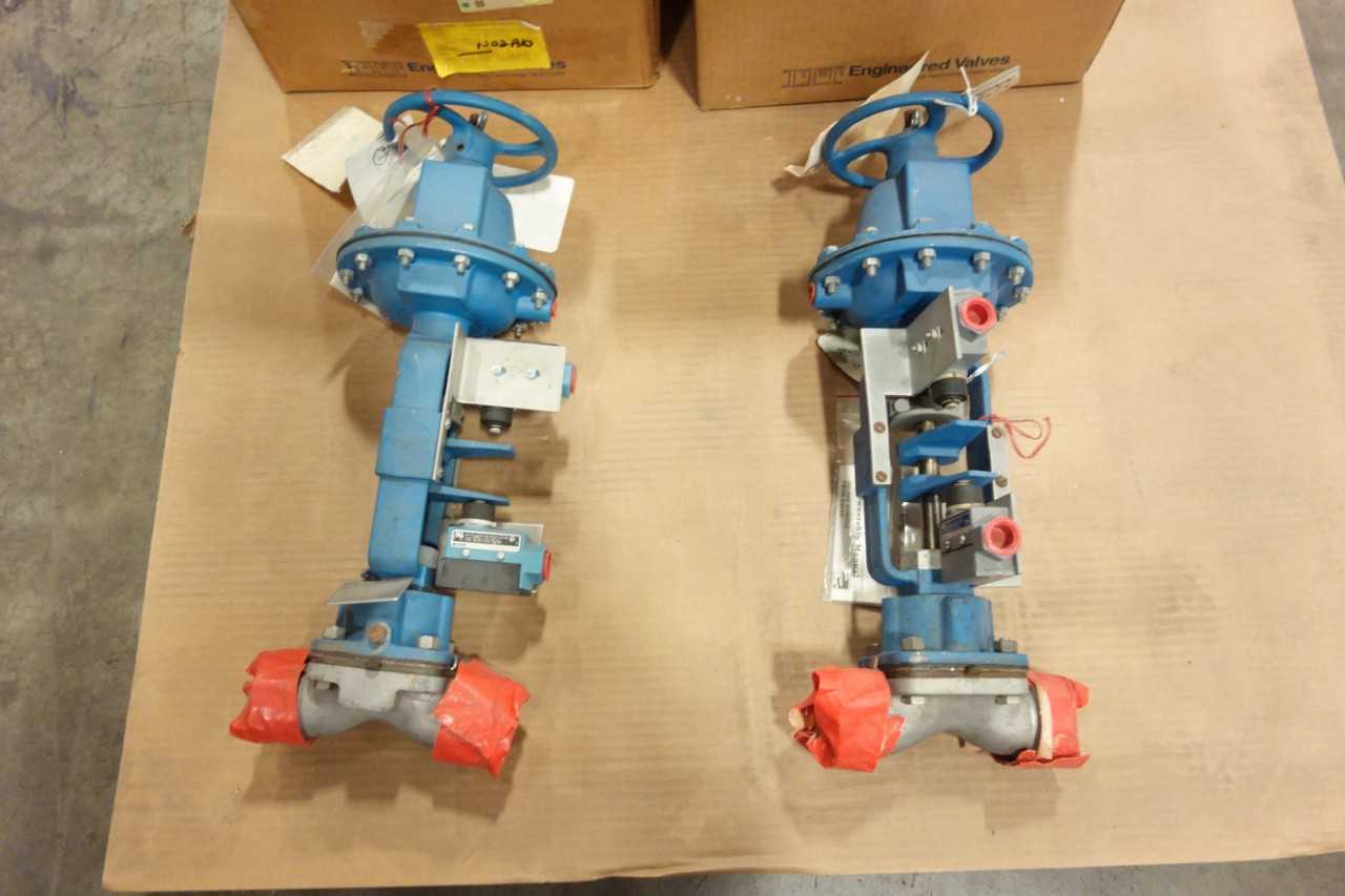 LOT OF 4 TT DIA-FLO MANUAL 1-1/2IN DIAPHRAGM VALVES - VALVES