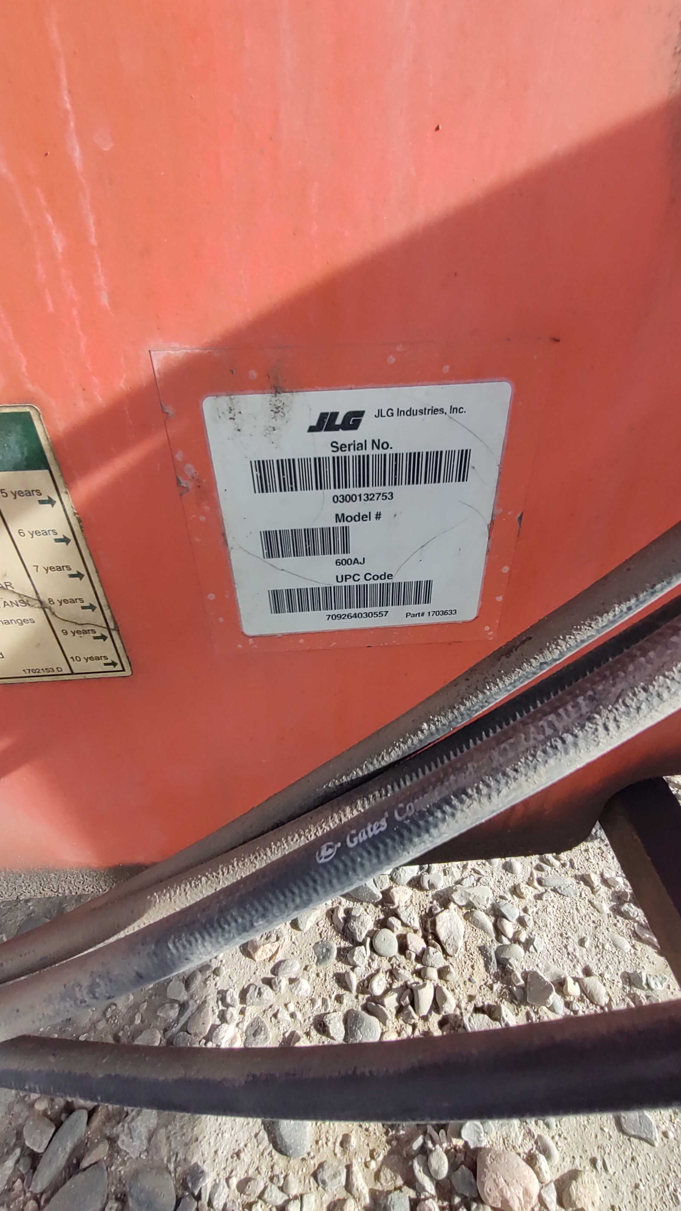 2008 JLG MODEL # 600AJ Boom Lift - BOOM LIFTS
