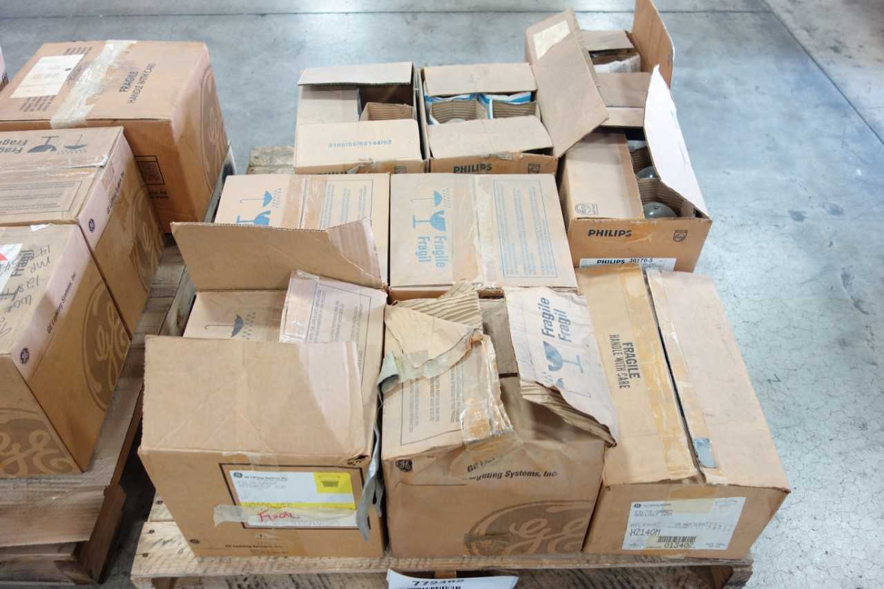 LOT OF ASSORTED BULBS AND FIXTURES - LIGHTING