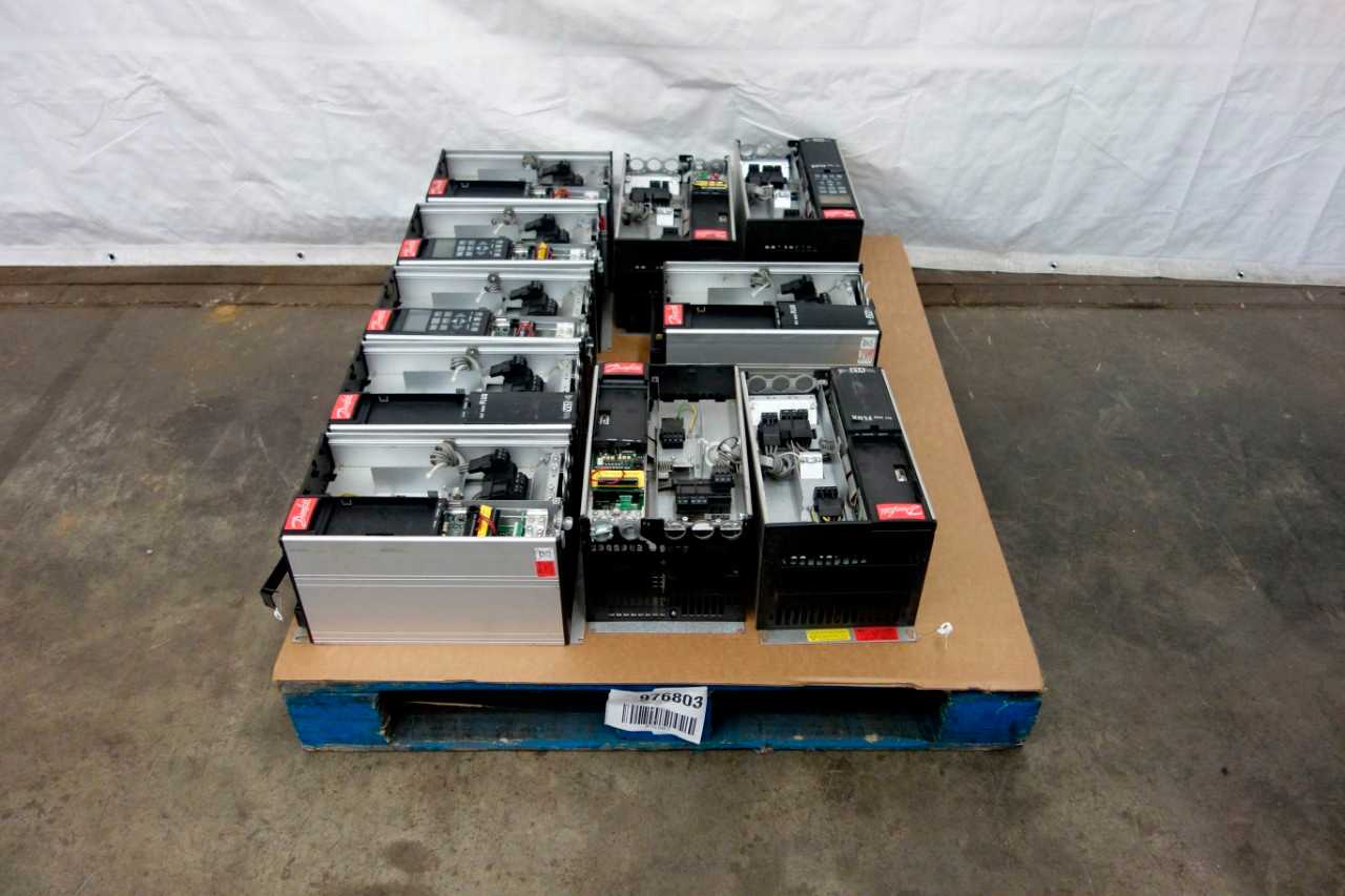 LOT OF DANFOSS VFD DRIVES - MOTOR DRIVES
