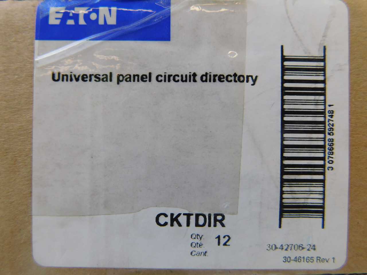 Lot of Quantity 48x CKTDIR Electrical Loadcenter Directory Labels - ELECTRICAL COMPONENTS