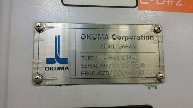 2004 Okuma MA400HA CNC 4-axis Horizontal Machining Center - HORIZONTAL MILLING MACHINES